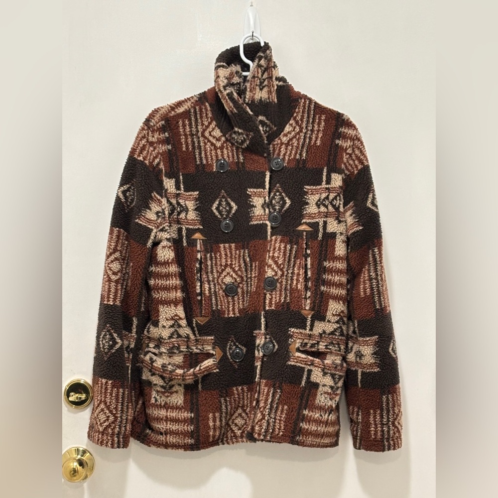 Ralph Lauren Denim & Supply Brown Patterned Women's Jacket. Size M